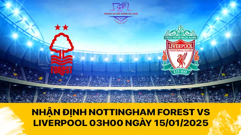 Nhận định Nottingham Forest vs Liverpool 03h00 ngày 15/01/2025